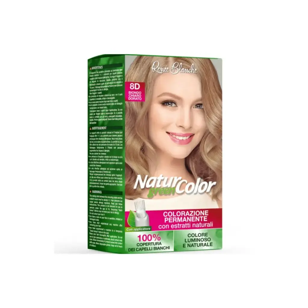[800656900] TINTE PERMANENTE RENEE BLANCHE NATUR GREEN COLOR 8D