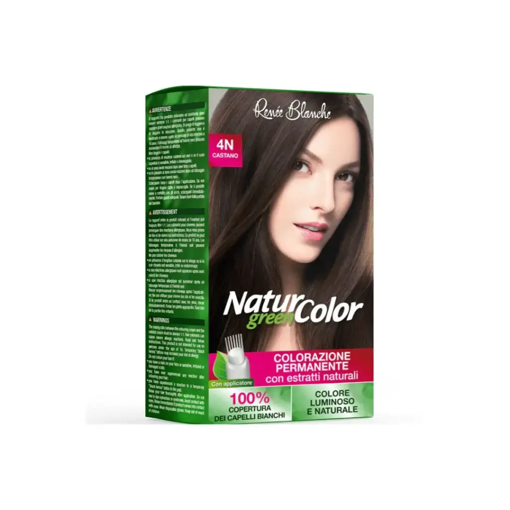 [8006569001153] TINTE PERMANENTE RENEE BLANCHE NATUR GREEN COLOR 4N