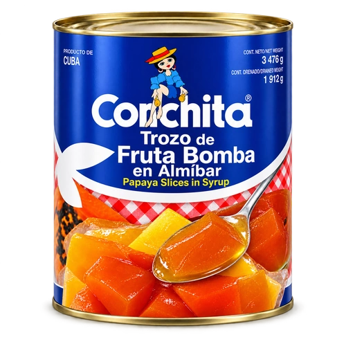 Trozos de Fruta Bomba en Almíbar La Conchita (3476 g / Formato Familiar)