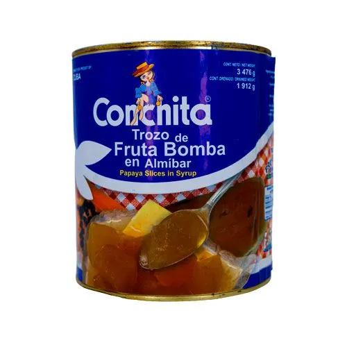 [ECVLC-1442040177] Trozos de fruta bomba en almíbar. Lata de 3476g - "La Conchita"